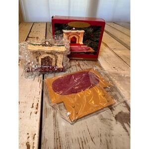 Vintage 1993 Unopened Hallmark‎ Keepsake The Bearings Flickering Light Fireplace